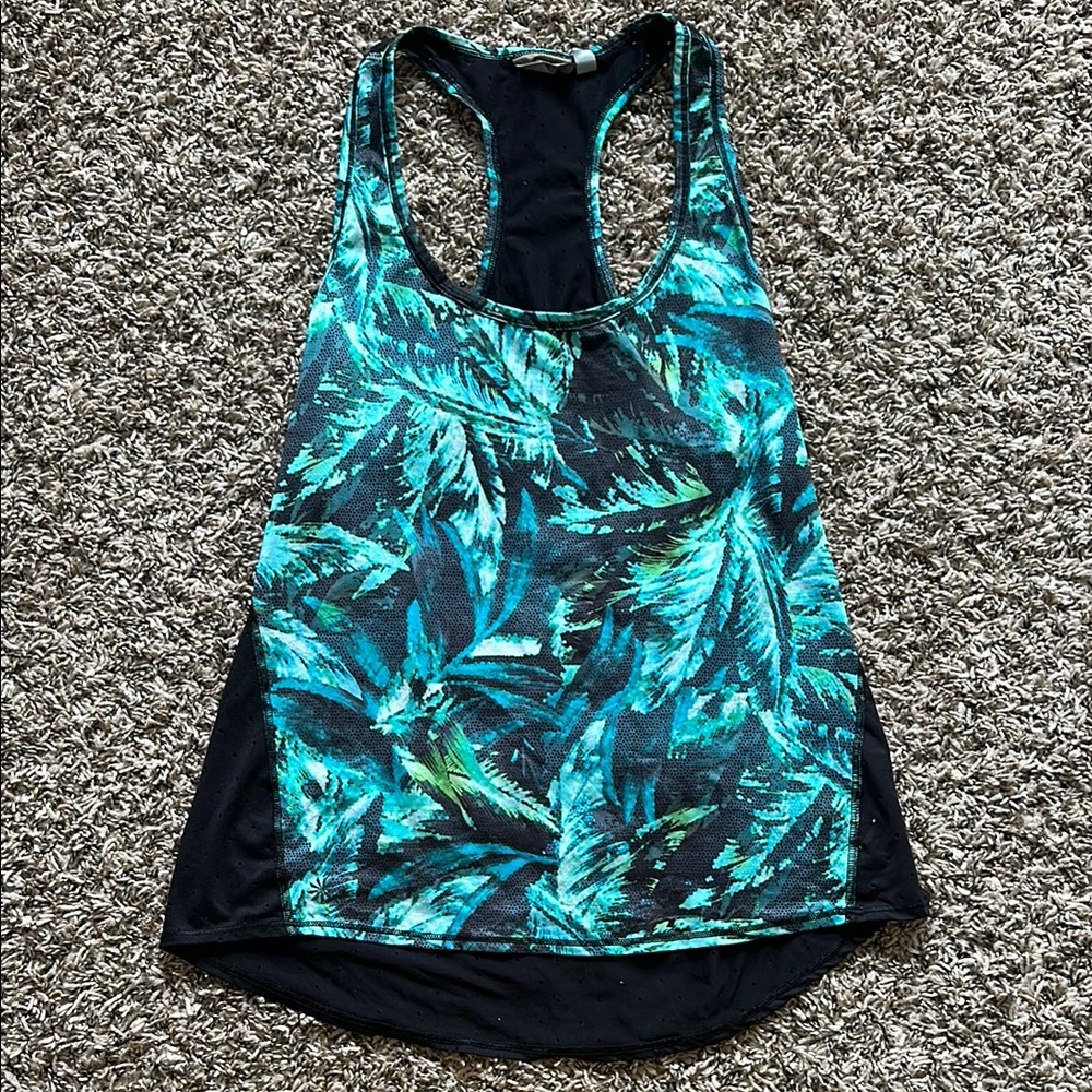 Athleta Green Racerback Tank Top